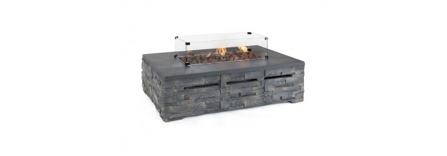 Kettler Kalos Stone Gas Fire Pit Coffee Table