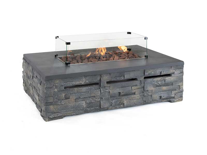 Kettler Kalos Stone Gas Fire Pit Coffee Table Kettler Kalos Stone Gas Fire Pit Coffee Table