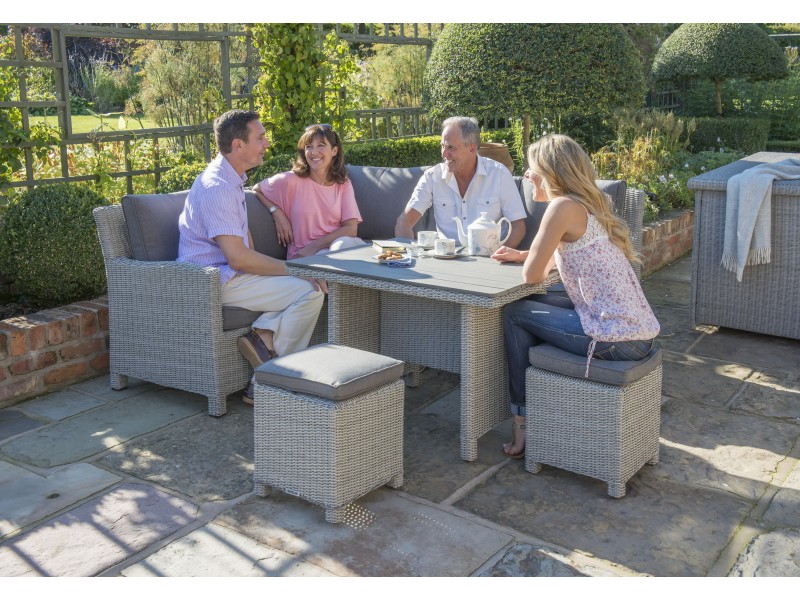 Kettler Palma Mini Set with Table - Whitewash Kettler Palma Mini Set with Table - Whitewash