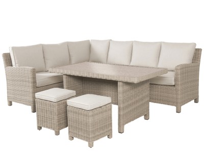 Kettler Palma Corner Set (RH) with Table - Oyster