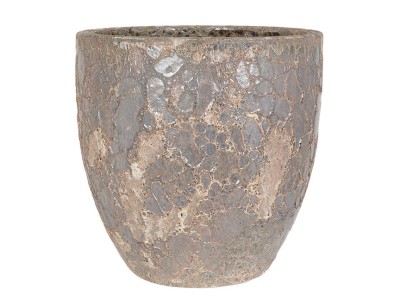 Apta Etna Volcanic Glazed Ceramic Egg Pot
