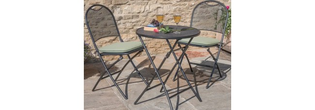 Kettler Café Roma Set with Sage Cushions