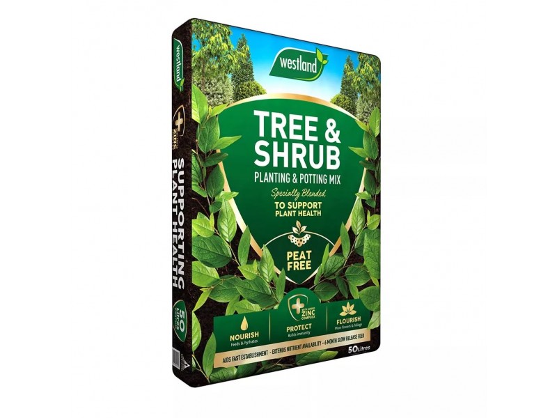 Westland Tree & Shrub Peat Free Planting & Potting Peat Free Mix  - 50L