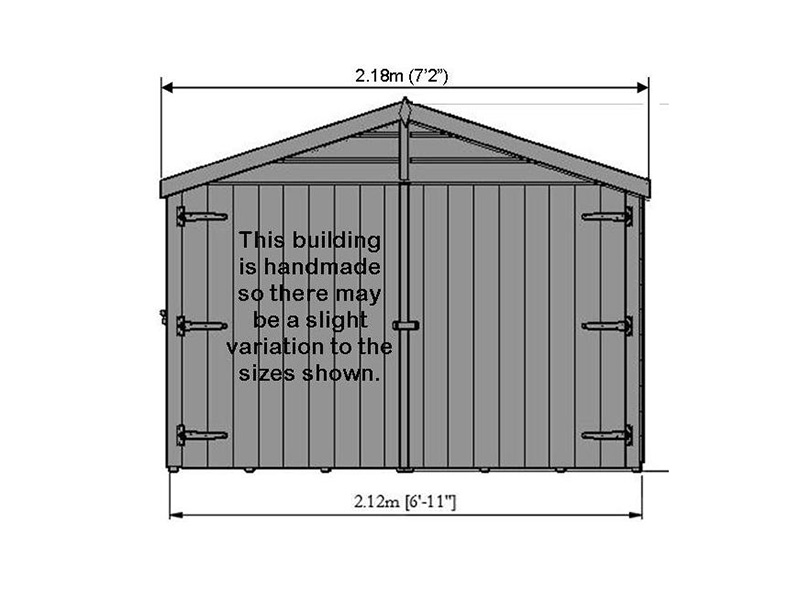 Shire Apex Shiplap Bike Store (No Floor)