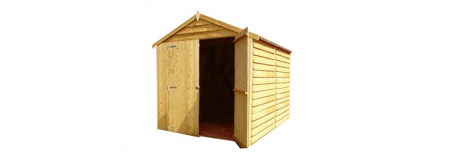 Shire 8x6 Overlap Double Door Shed