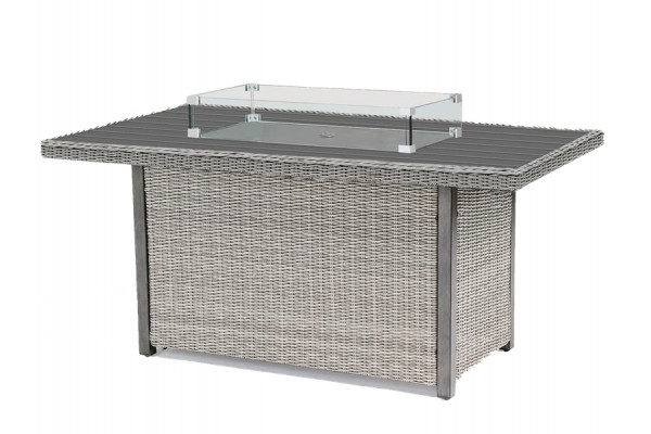 Kettler Palma Fire Pit Table - Whitewash