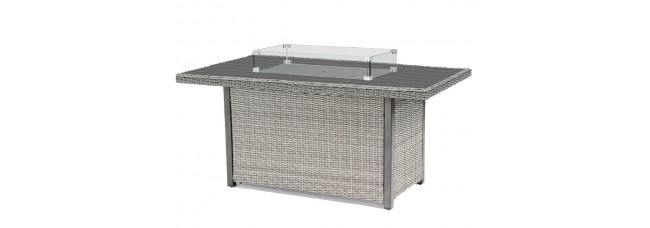 Kettler Palma Fire Pit Table - Whitewash