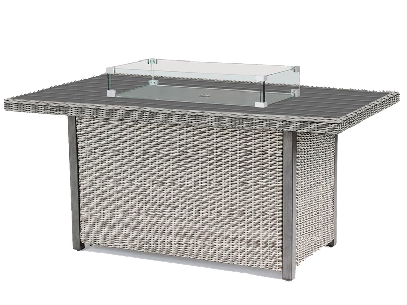 Kettler Palma Fire Pit Table - Whitewash