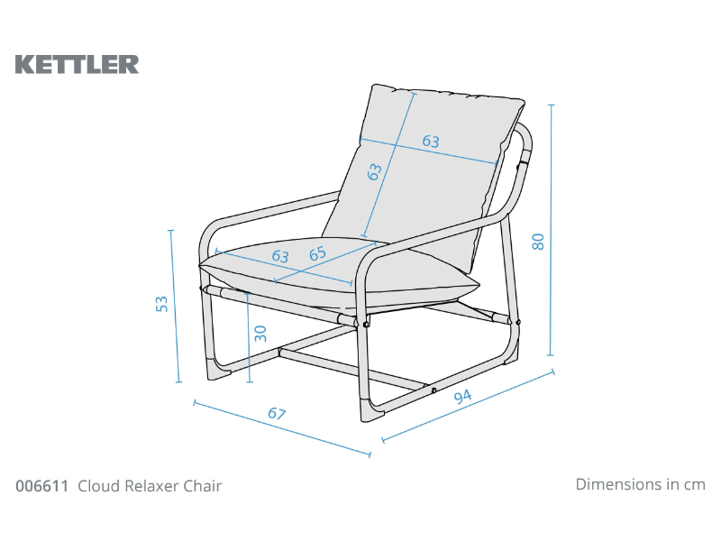 Kettler Cloud Relaxer Chair (Single) Kettler Cloud Relaxer Chair (Single)