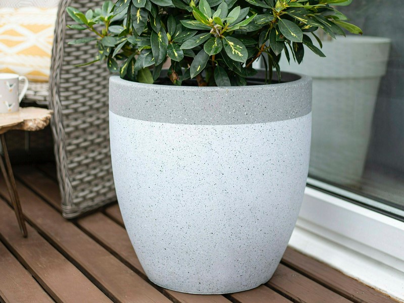 Apta Granito Two-Tone Egg Pot