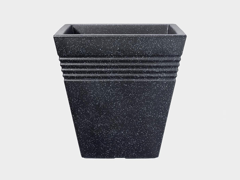 Stewart Piazza Square Planter - Granite