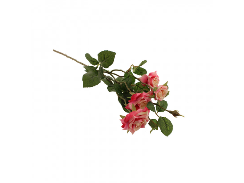 70cm Garden Rose Spray - Pink