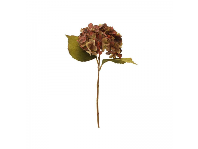 46cm Dried Hydrangea Single - Purple