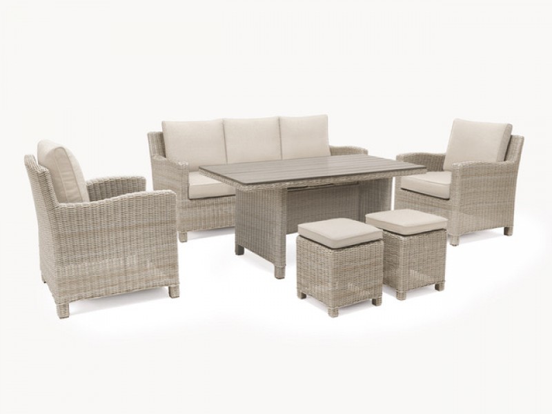 Kettler Palma Sofa Set with Table - Oyster
