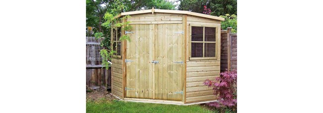 Shire 7x7 Shiplap Corner Shed