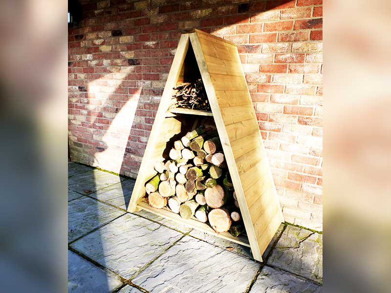 Shire Large Triangular Log Store T&G