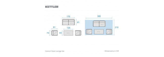 Kettler Como 6-Seat Dining Set