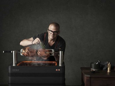 Kettler Everdure by Heston Blumenthal – Fusion Charcoal BBQ with Pedestal and Cover