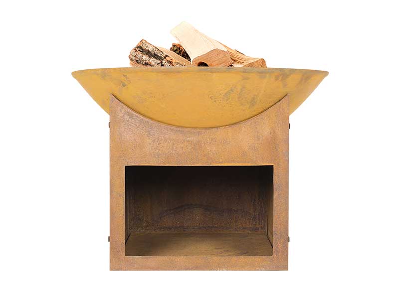 La Hacienda Fasa Fire Pit with Log Store