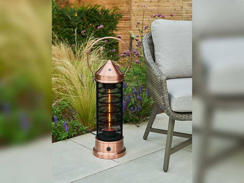 Kalos Copper Lantern Patio Heater - Copper Lantern Patio Heater