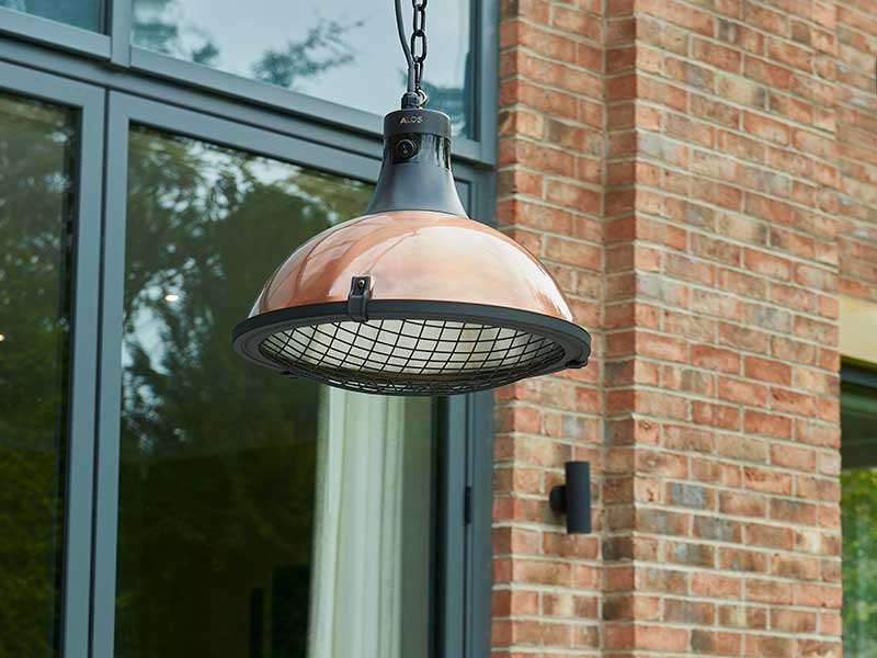 Kettler Kalos Copper Electric Heater Pendant