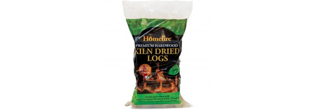 Homefire Kiln Dried Hardwood Logs Dinky - 2 Bags for £15