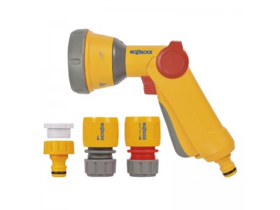 Hozelock Multi-Spray Gun with Fittings Set