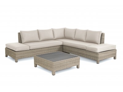 Kettler Palma Signature Low Lounge Corner with Coffee Table - Oyster