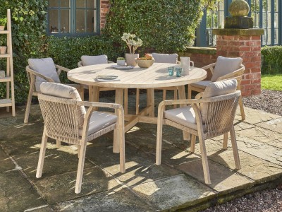 Kettler Cora 6 Seat Dining Set - Acacia Wood