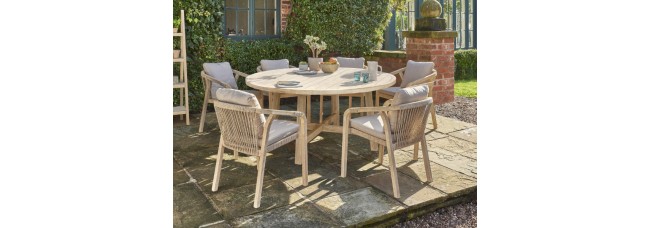 Kettler Cora 6 Seat Dining Set - Acacia Wood