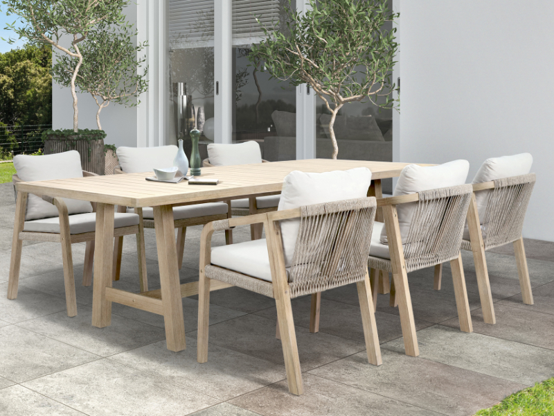 Kettler Cora Rope 6 Seater Dining Set