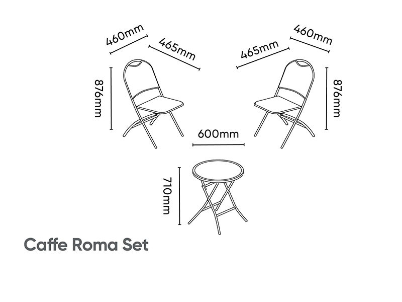 Kettler Café Roma Set with Cushions