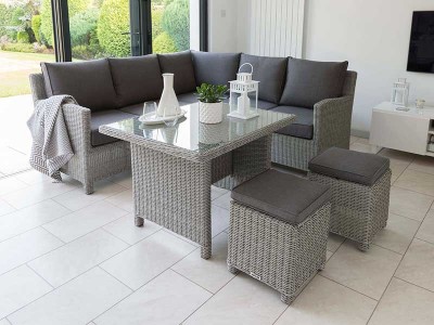 Kettler Palma Mini Set with Table - Whitewash
