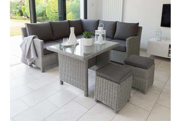 Kettler Palma Mini Set with Table - Whitewash