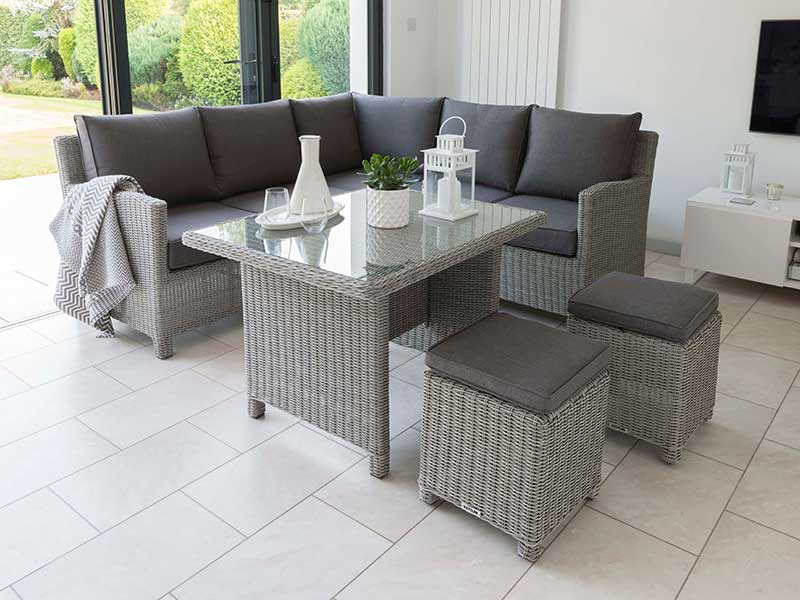 Kettler Palma Mini Set with Table - Whitewash Kettler Palma Mini Set with Table - Whitewash