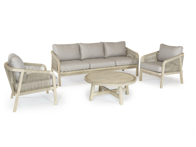 Kettler Cora Lounge Set with Coffee Table - Acacia Wood