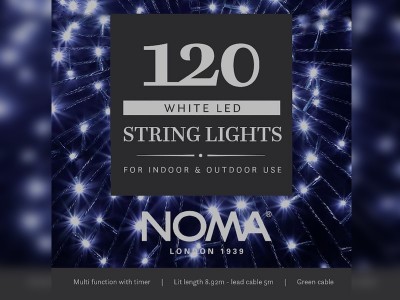 Noma LED Multi Function String Lights - White