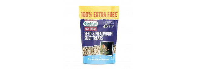 Gardman Bird Seed & Mealworm Suet Treats