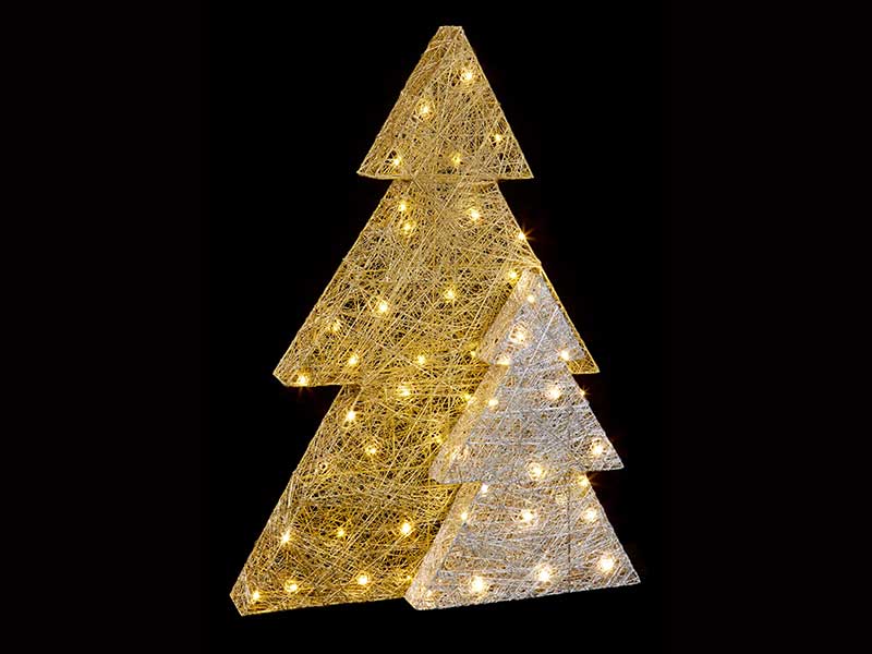 Premier Gold & Silver Double Layer Tree