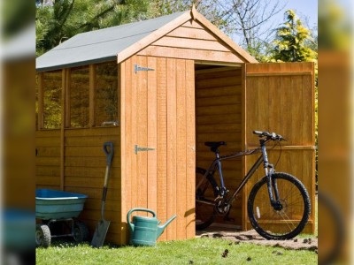 Shire 7x5 Overlap Double Door Shed with Window