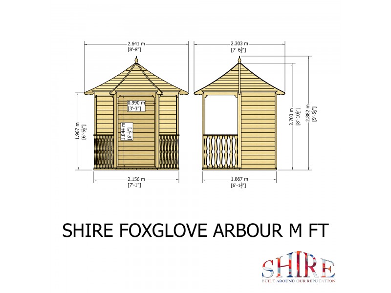 Shire Pressure Treated Arbour Shire Pressure Treated Arbour