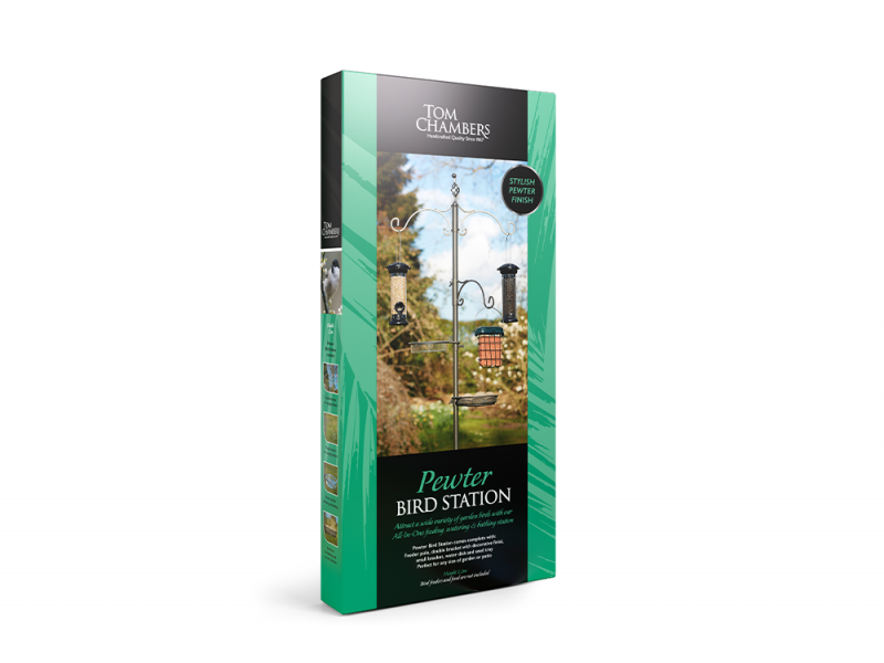 Tom Chambers Classic Bird Station - Pewter