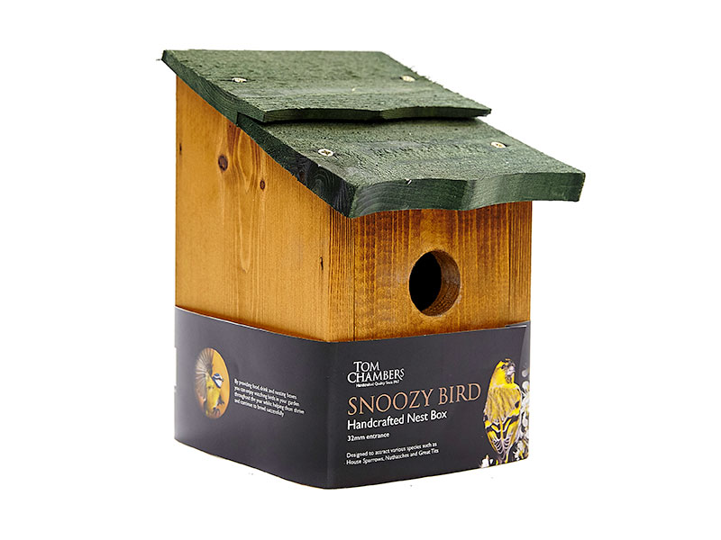 Tom Chambers Snoozy Bird Handcrafted Nest Box