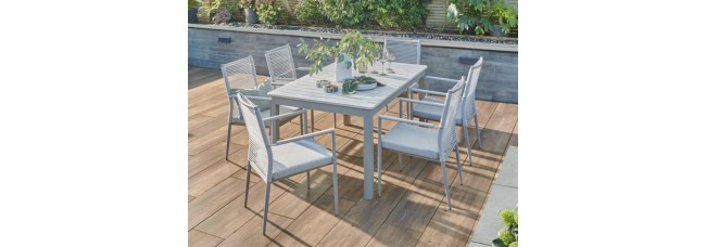 Kettler Trento 6 Seat Dining Set with Drift Extending Table