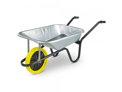 Contractor Galvanised 85L Wheelbarrow with Puncture Proof Wheel