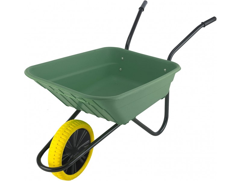 Shire Green 90L Wheelbarrow with Puncture Proof Wheel