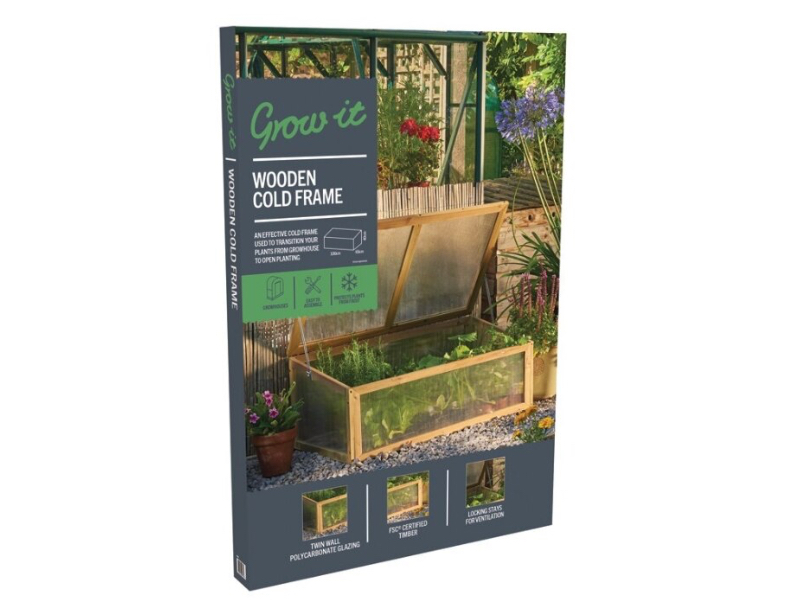 Gardman Wooden Cold Frame - Natural