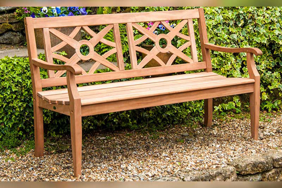 Alexander Rose Mahogany Heritage Garden Bench