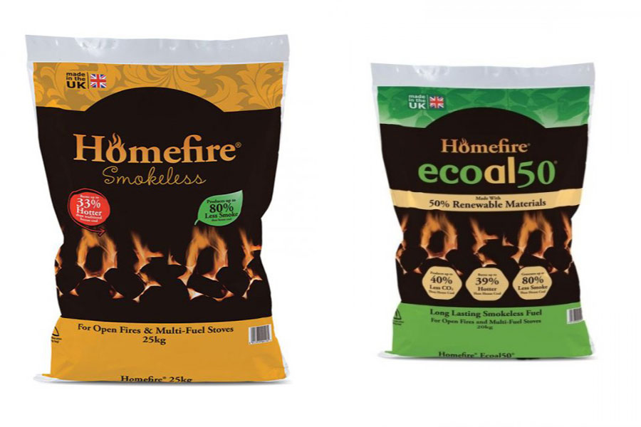 Smokeless coal for home fires and garden fire pits