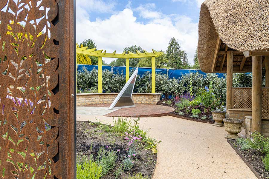The Feature Garden at Oxford Garden Centre features 4 botanical rooms with planting and landscaped cosy seating areas
